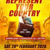 Represent Your Country (Hurricane Fundraiser All Dayer)